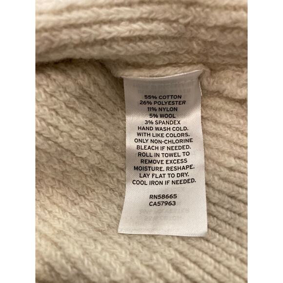 Treasure & Bond Quarter Zip Mock Neck Sweater Sz Small in Beige Oatmeal NWT - Picture 6 of 6